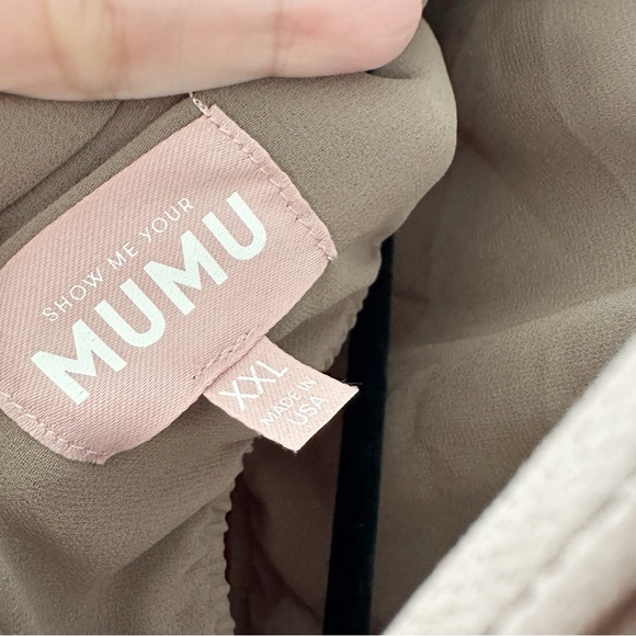 NEW Show Me Your Mumu Romance Ruffle Maxi Dress in Dune Chiffon sz XXL - Picture 8 of 9